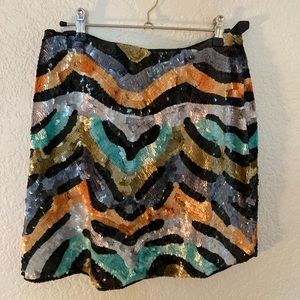Caché sequin mini skirt